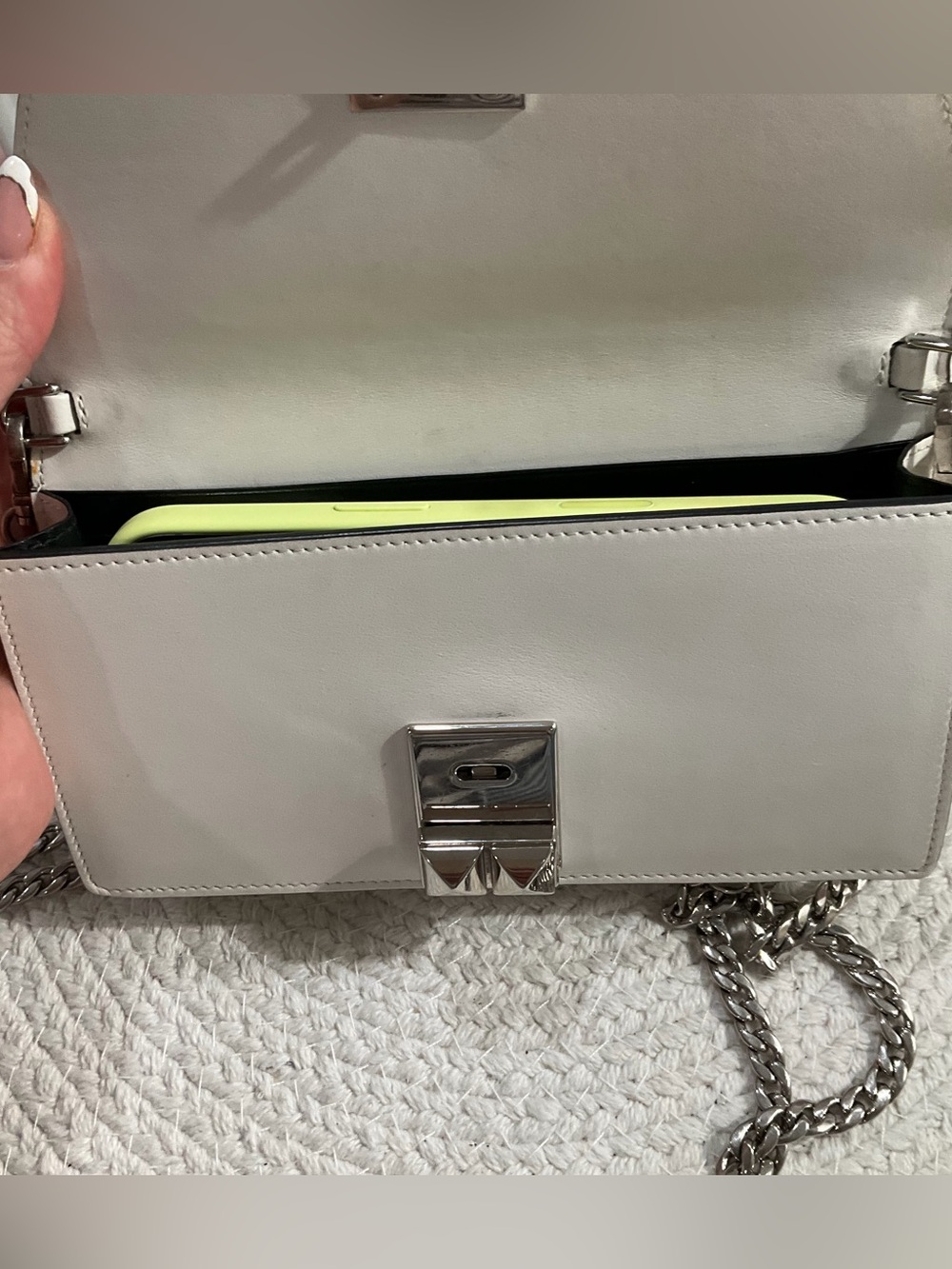 PRADA Elektra Wallet on Chrome Chain Printed Leather - With PRADA Dustie✨ - Picture 11 of 14